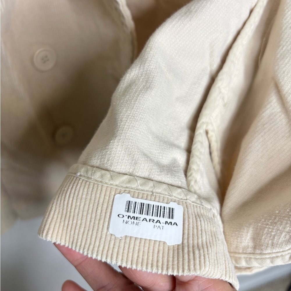 BN9 GAP Beige Corduroy Jacket Double-Breasted Pea Coat Women Small‎ - Picture 10 of 11